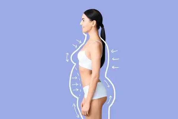 image of woman experiencing fat reduction treatment Gateshead
