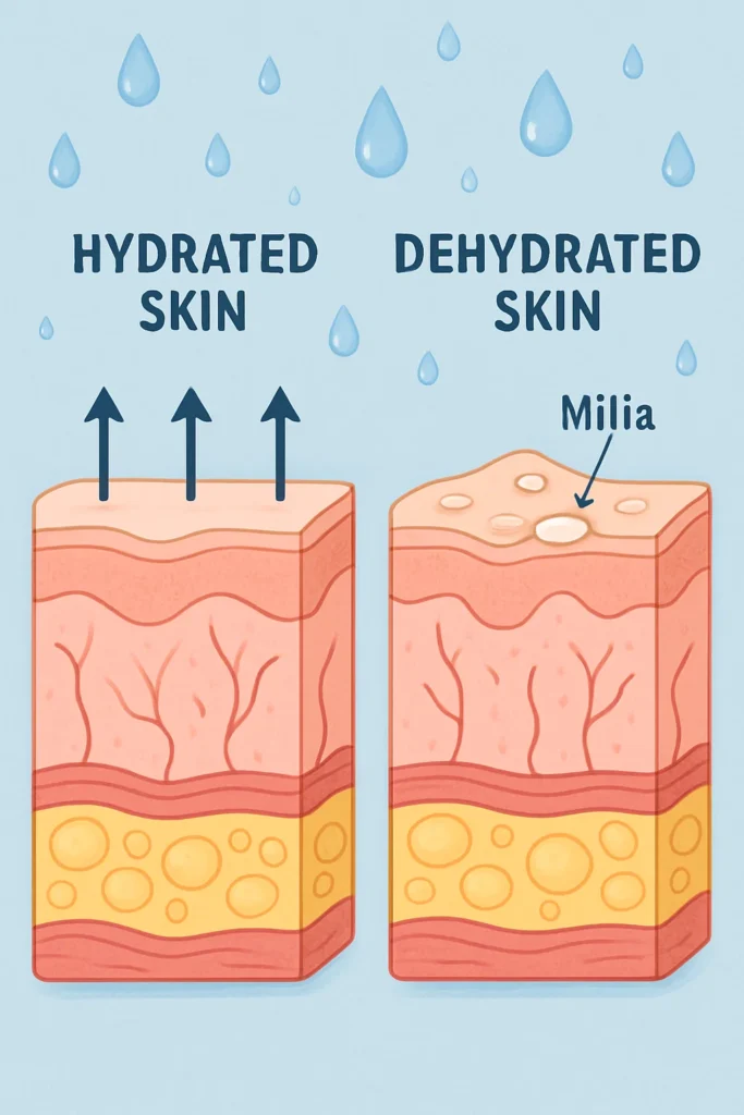The importance of hydration and milia production Gateshead