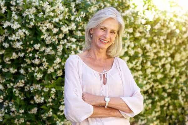 Older woman happy with urinary incontinence treatment Gateshead