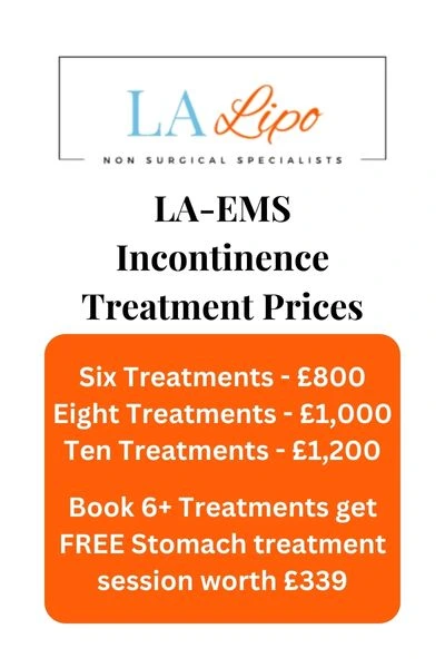 LA-EMS Incontinence Treatment Prices Gateshead